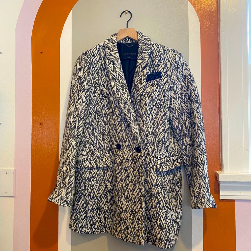 Jacquard Boyfriend Blazer